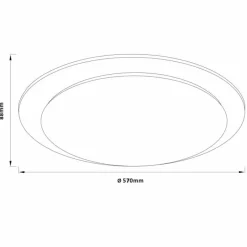 Luminaires Brilliant Plafonnier Brilliant Vittoria LED Blanc, 1 lumière, Télécommandes* Éclairage Led