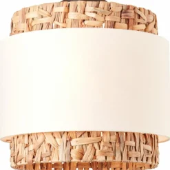 Lampes En Tissu-Luminaires Brilliant Plafonnier Brilliant Waterlilly Noir, 2 lumières