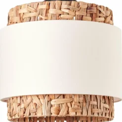 Lampes En Tissu-Luminaires Brilliant Plafonnier Brilliant Waterlilly Noir, 2 lumières