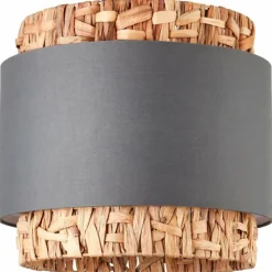 Lampes En Tissu-Luminaires Brilliant Plafonnier Brilliant Waterlilly Noir, 2 lumières