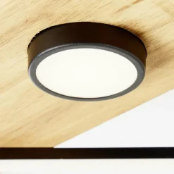 Luminaires Scandinaves-Luminaires Brilliant Plafonnier Brilliant Woodbridge LED Brun, Noir, 1 lumière