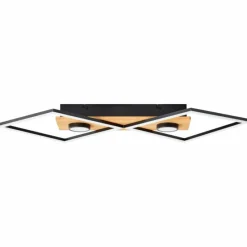 Luminaires Scandinaves-Luminaires Brilliant Plafonnier Brilliant Woodbridge LED Brun, Noir, 1 lumière