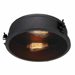 Lampes Industrielles-Luminaires Brilliant Plafonnier Brilliant Zois Noir, 1 lumière