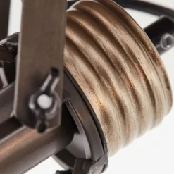 Lampes Vintages & Rétros-Luminaires Brilliant Plafonnier Brilliant-Leuchten Reece Noir, 2 lumières