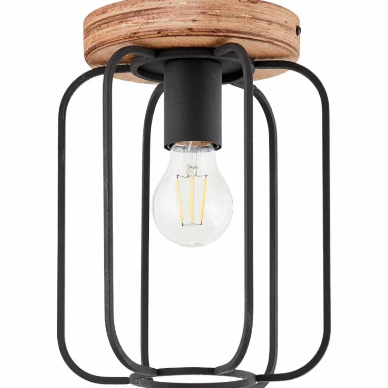 Lampes Vintages & Rétros-Luminaires Brilliant Plafonnier Brilliant-Leuchten Tosh Bois foncé, 1 lumière