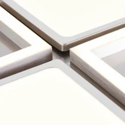 Luminaires Brilliant Plafonnier Brilliant-Leuchten Zelia LED Argenté, 1 lumière* Éclairage Led