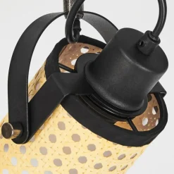 Style Boho-Chic-hofstein Plafonnier Broekerhaven Noir, 2 lumières