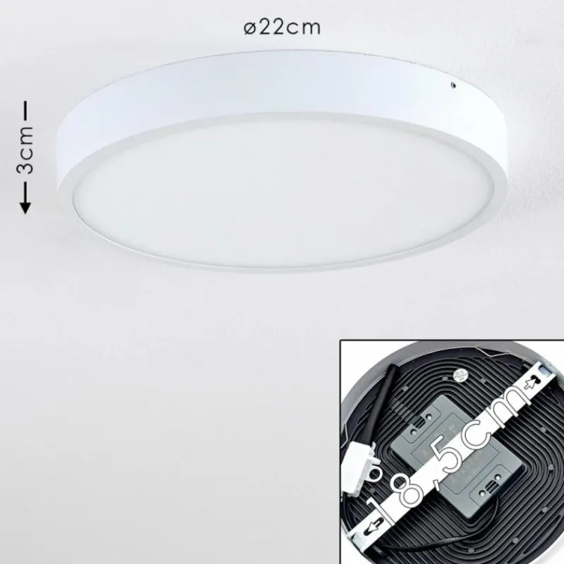 hofstein Plafonnier Broglen LED Blanc, 1 lumière