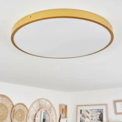 hofstein Plafonnier Broglen LED Laiton, 1 lumière