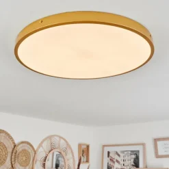 hofstein Plafonnier Broglen LED Laiton, 1 lumière