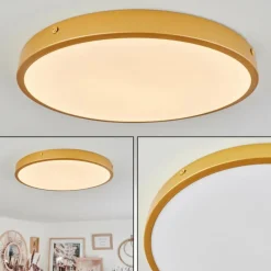 hofstein Plafonnier Broglen LED Laiton, 1 lumière