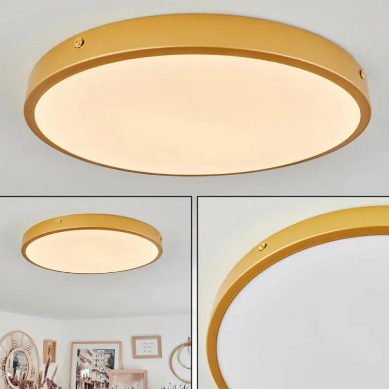 hofstein Plafonnier Broglen LED Laiton, 1 lumière