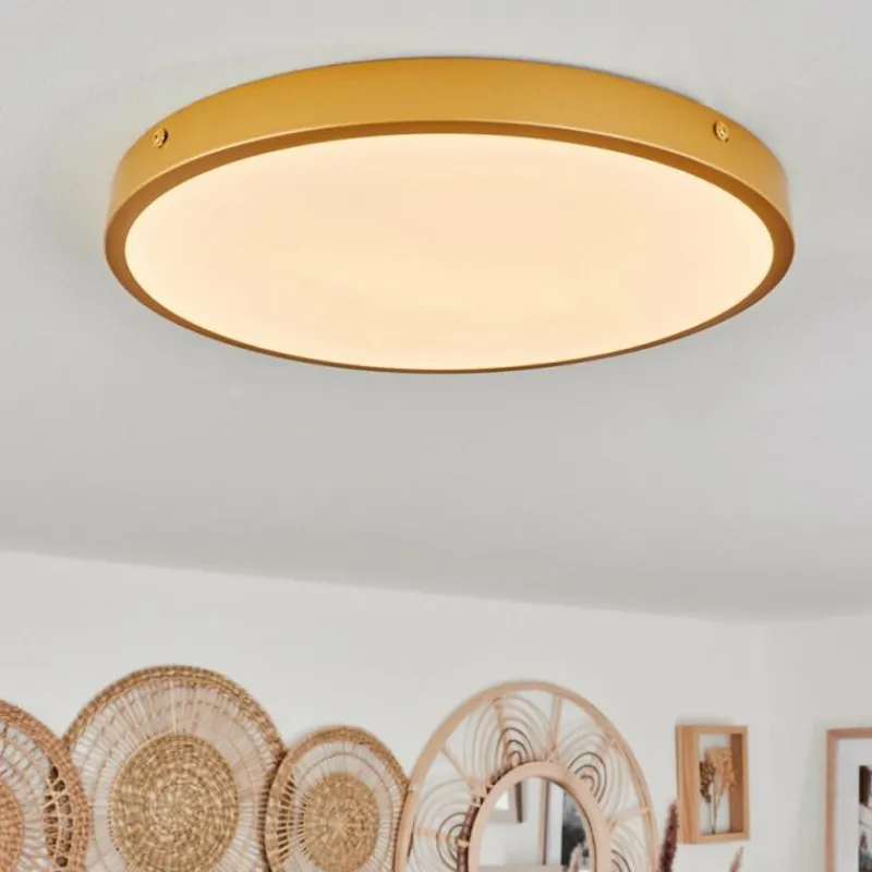 hofstein Plafonnier Broglen LED Laiton, 1 lumière