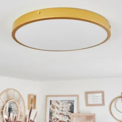 hofstein Plafonnier Broglen LED Laiton, 1 lumière