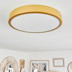 hofstein Plafonnier Broglen LED Laiton, 1 lumière