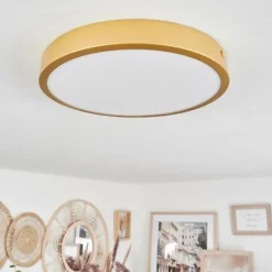 hofstein Plafonnier Broglen LED Laiton, 1 lumière