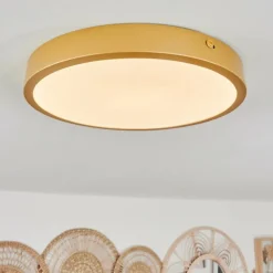 hofstein Plafonnier Broglen LED Laiton, 1 lumière