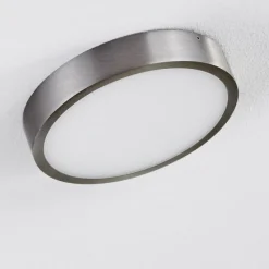 hofstein Plafonnier Broglen LED Nickel mat, 1 lumière