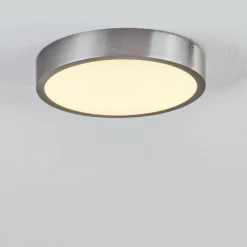 hofstein Plafonnier Broglen LED Nickel mat, 1 lumière