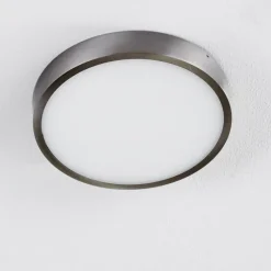 hofstein Plafonnier Broglen LED Nickel mat, 1 lumière