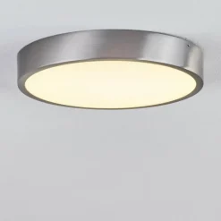 hofstein Plafonnier Broglen LED Nickel mat, 1 lumière