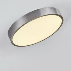 hofstein Plafonnier Broglen LED Nickel mat, 1 lumière* Éclairage Led