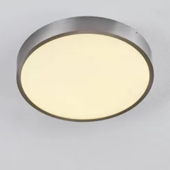 hofstein Plafonnier Broglen LED Nickel mat, 1 lumière* Éclairage Led