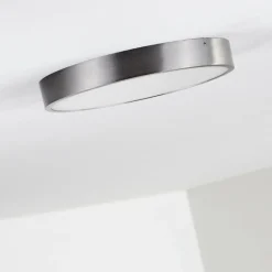 hofstein Plafonnier Broglen LED Nickel mat, 1 lumière* Éclairage Led