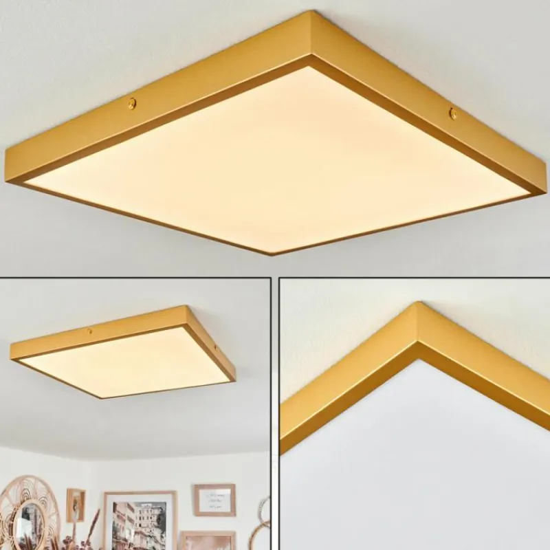 Lampes Dorées-hofstein Plafonnier Broglen LED Or, 1 lumière