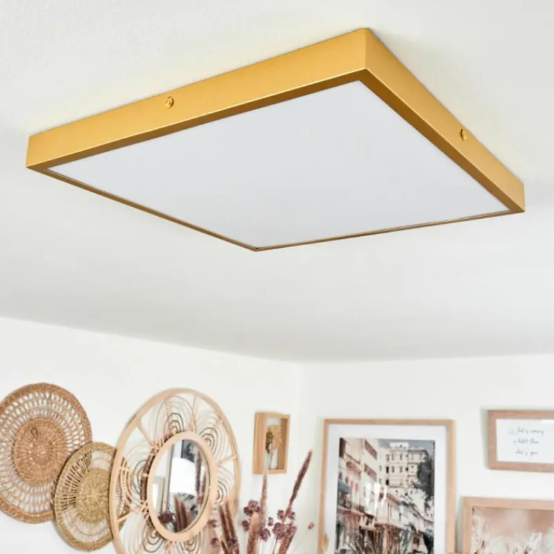 Lampes Dorées-hofstein Plafonnier Broglen LED Or, 1 lumière