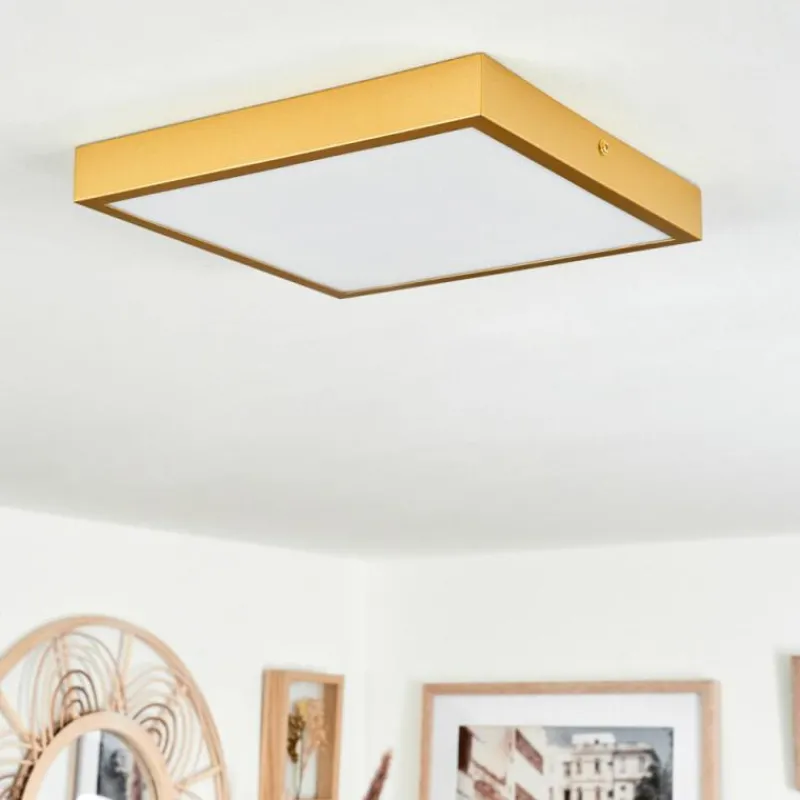 Lampes Dorées-hofstein Plafonnier Broglen LED Or, 1 lumière