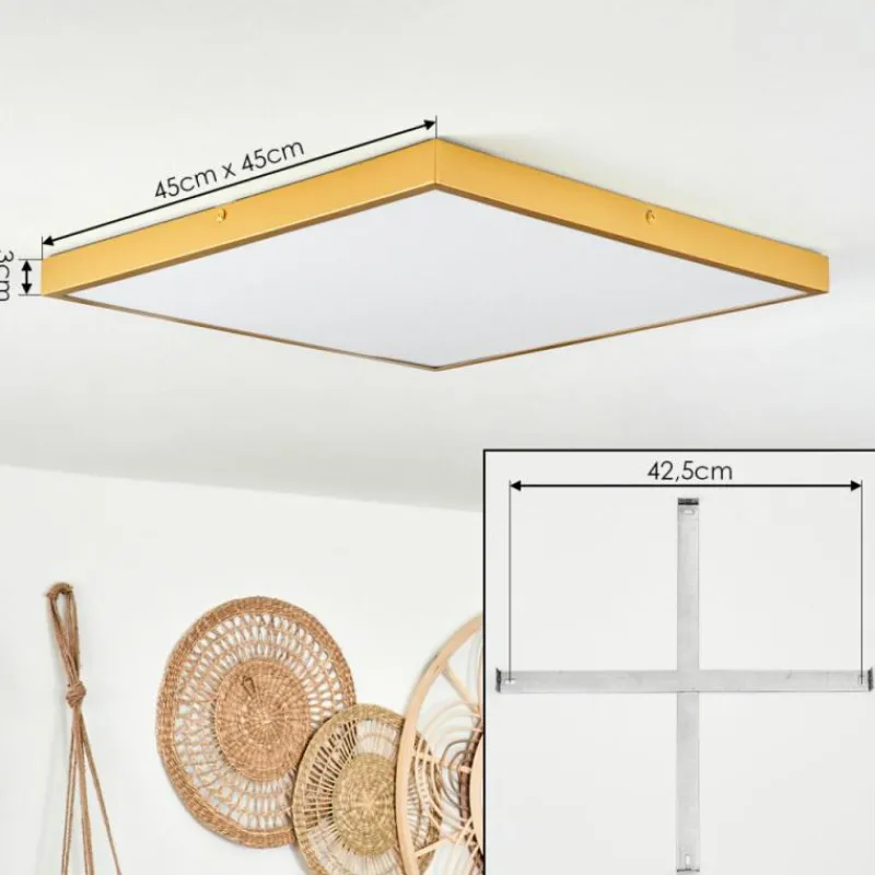 Lampes Dorées-hofstein Plafonnier Broglen LED Or, 1 lumière