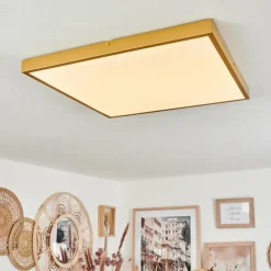 Lampes Dorées-hofstein Plafonnier Broglen LED Or, 1 lumière