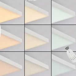 hofstein Plafonnier Buenaventura LED Blanc, 1 lumière, Télécommandes