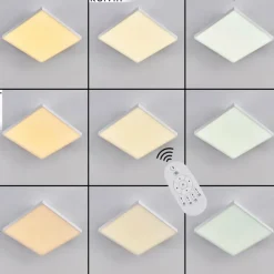 hofstein Plafonnier Buenaventura LED Blanc, 1 lumière, Télécommandes