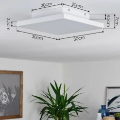 hofstein Plafonnier Buenaventura LED Blanc, 1 lumière, Télécommandes
