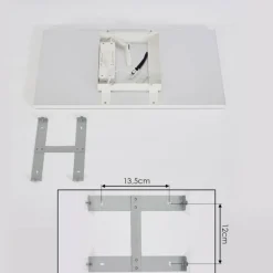 hofstein Plafonnier Buenaventura LED Blanc, 1 lumière, Télécommandes, Changeur de couleurs