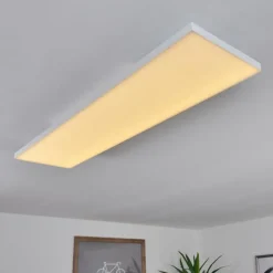 hofstein Plafonnier Buenaventura LED Blanc, 1 lumière, Télécommandes, Changeur de couleurs