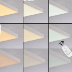 hofstein Plafonnier Buenaventura LED Blanc, 1 lumière, Télécommandes* Éclairage Led