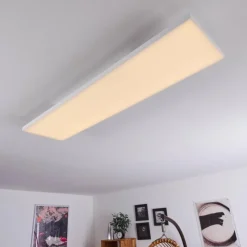 hofstein Plafonnier Buenaventura LED Blanc, 1 lumière, Télécommandes* Éclairage Led