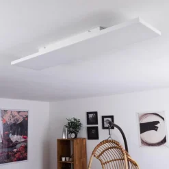 hofstein Plafonnier Buenaventura LED Blanc, 1 lumière, Télécommandes* Éclairage Led