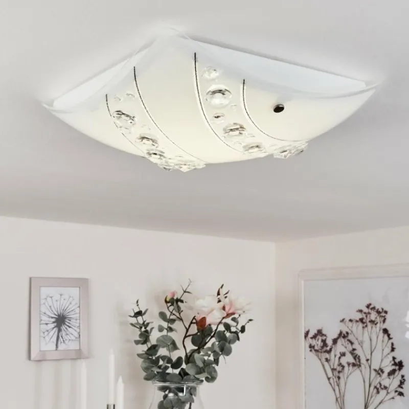 hofstein Plafonnier Buochs LED Blanc, 1 lumière