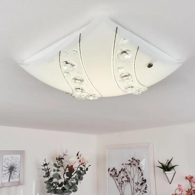 hofstein Plafonnier Buochs LED Blanc, 1 lumière