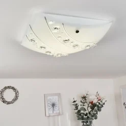 hofstein Plafonnier Buochs LED Blanc, 1 lumière