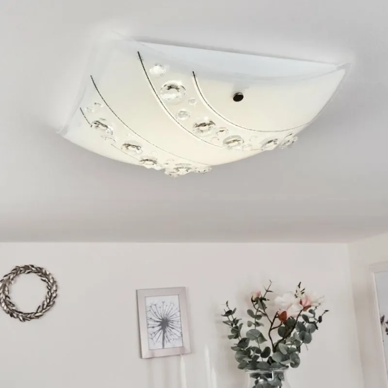 hofstein Plafonnier Buochs LED Blanc, 1 lumière