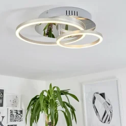 hofstein Plafonnier Buren LED Aluminium, Chrome, 1 lumière