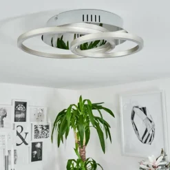 hofstein Plafonnier Buren LED Aluminium, Chrome, 1 lumière