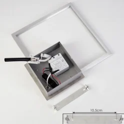 hofstein Plafonnier Buren LED Nickel mat, 1 lumière