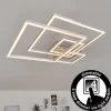hofstein Plafonnier Buren LED Nickel mat, 1 lumière