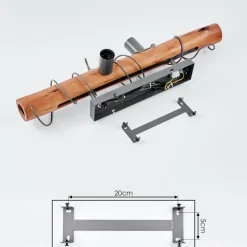 Luminaires Scandinaves-hofstein Plafonnier Burruyaco Gris, Écru, 4 lumières